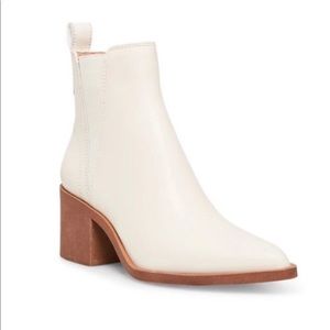 Steve Madden Audience Bone Leather Bootie